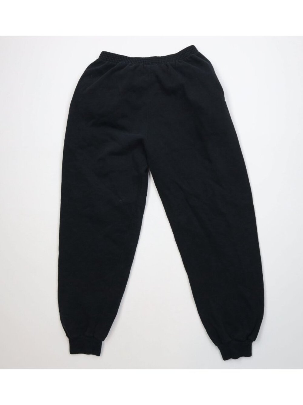 Vintage 90s Streetwear Womens Large Faded Blank Sweatpants Joggers Black USA - Picture 9 of 12